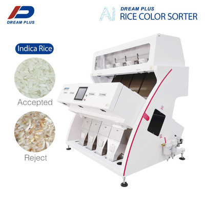 Rendement élevé automatique de trieuse de couleur de riz d'agriculture de 4 descendeurs