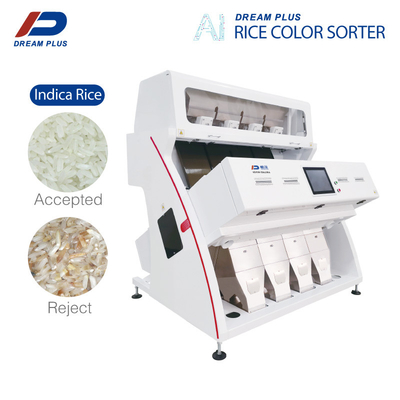 Rendement élevé automatique de trieuse de couleur de riz d'agriculture de 4 descendeurs