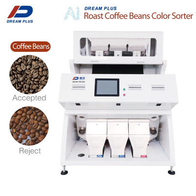 Bean Color Sorter Machine 3 chute le CCD 192 creuse des rigoles l'opération facile