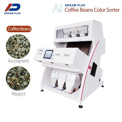 Café Bean Sorting Machine de caméra du CCD RVB 3 descendeurs 192 canaux de grande précision