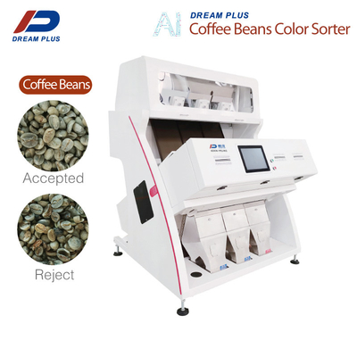 Café Bean Sorting Machine de caméra du CCD RVB 3 descendeurs 192 canaux de grande précision