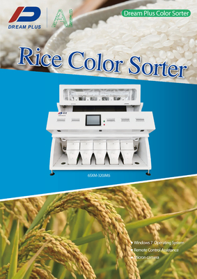 Multi couleur de grain de riz de but trieuse 320 le descendeur des canaux 5