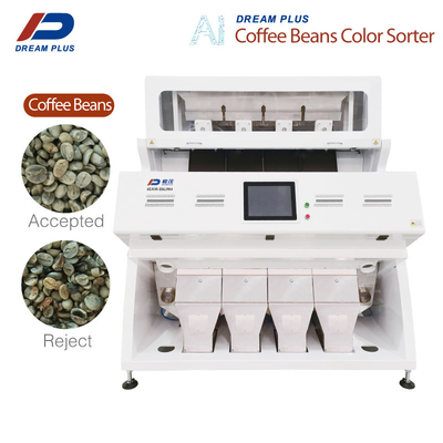 Machine de tri de grains de café avec caméra CCD RGB 4 chutes
