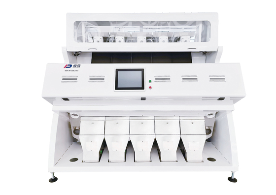 CCD RVB Bean Grain Sorter blanc optique 5 descendeurs 320 canaux