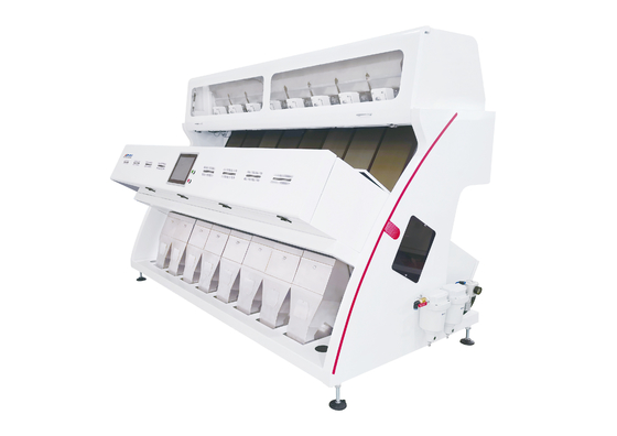 Caméra CCD blanche de Bean Grain Color Sorter With d'agriculture de 8 descendeurs