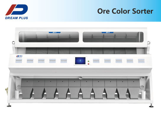 Trieuse optique intelligente 6 de couleur de grain de CCD de 10 descendeurs - 7t/H la Manche de la capacité 640