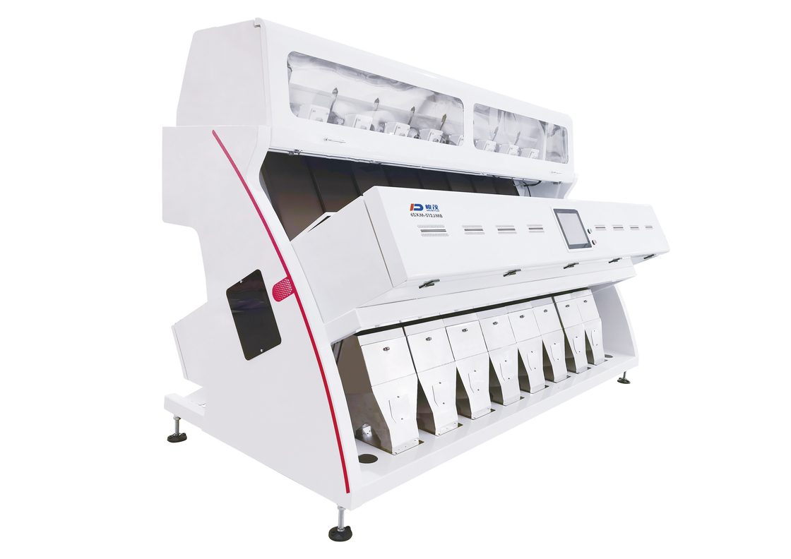Caméra CCD blanche de Bean Grain Color Sorter With d'agriculture de 8 descendeurs