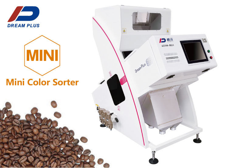One Chute Mini Coffee Bean Color Sorter Sorting Green and Roast Coffee beans